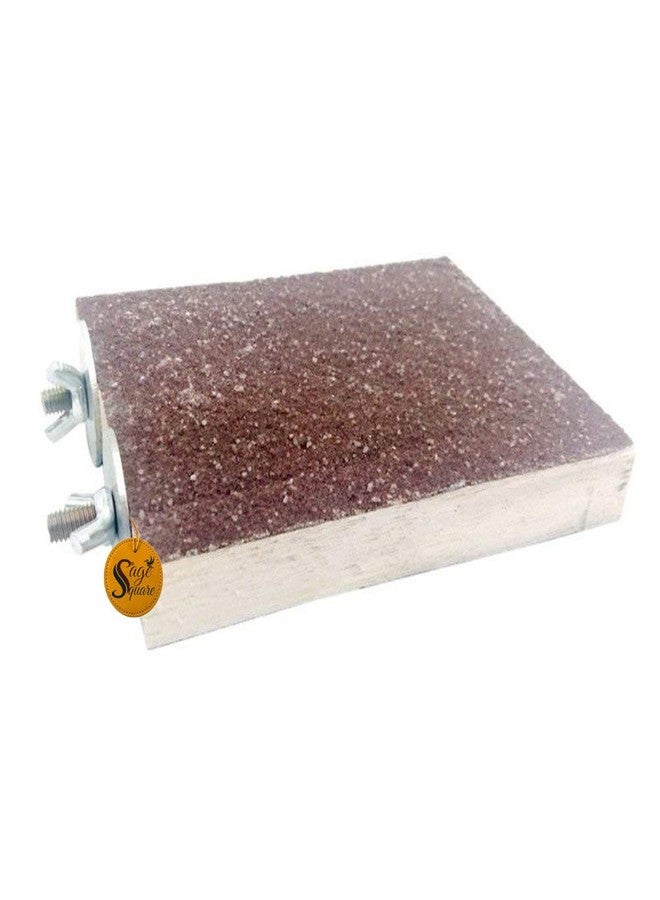 سايج سكوير حامل مجثم للطيور والببغاوات من سيج سكوير، مقاس 12 × 4.5، مع لوح شحذ مخالب، ألعاب حيوانات أليفة (لون عشوائي)، أدوات منزلية - Image 3